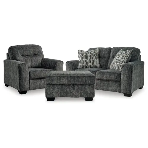 Lonoke Loveseat, Oversized Chair and Ottoman