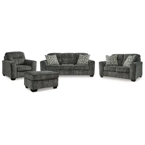 Lonoke Sofa, Loveseat, Oversized Chair and Ottoman