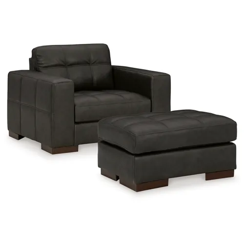 Luigi Oversized Chair and Ottoman