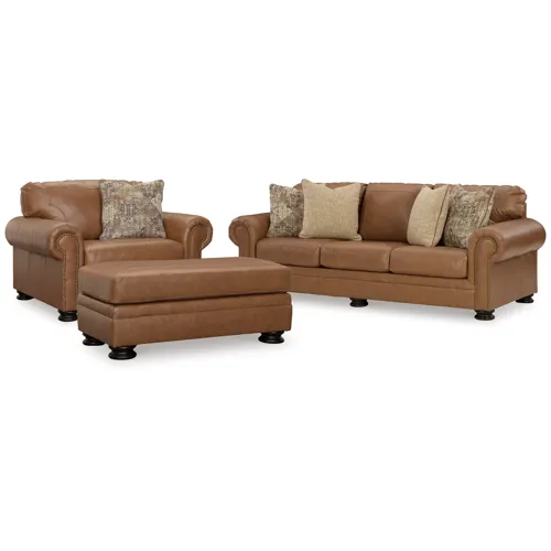 Carianna Sofa, Oversized Chair and Ottoman
