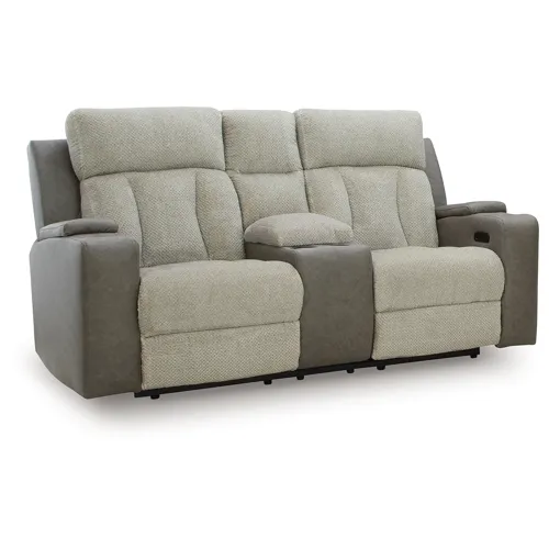 WhipLash Power Reclining Loveseat with Console