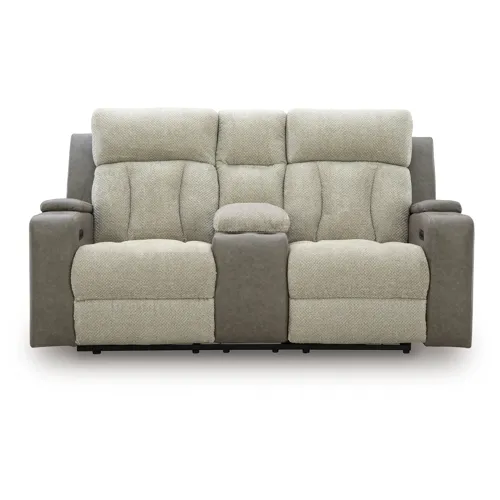 WhipLash Power Reclining Loveseat with Console