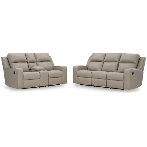 Lavenhorne Reclining Sofa and Loveseat