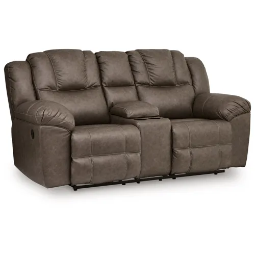 Lowilla Reclining Loveseat with Console