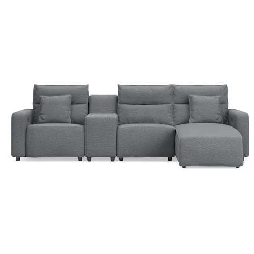 Modmax II 4-Piece Reclining Sectional with Chaise and Console