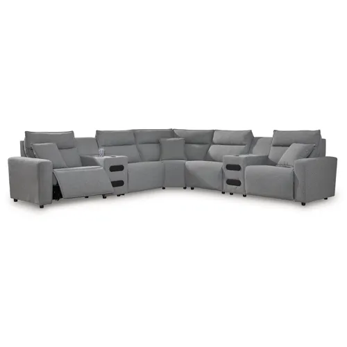 Modmax 7-Piece Power Reclining Sectional with Chaise