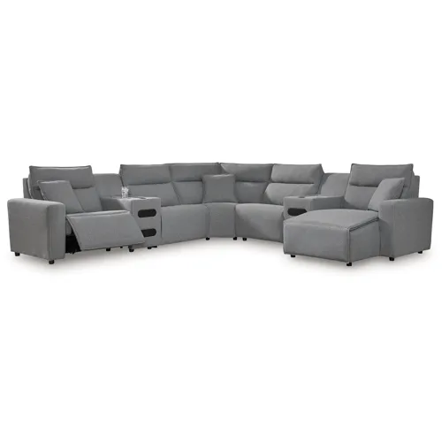 Modmax 7-Piece Power Reclining Sectional with Chaise