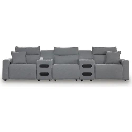Modmax II 5-Piece Reclining Sectional with Audio Consoles