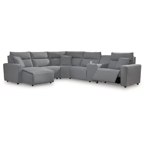Modmax 6-Piece Power Reclining Sectional with Chaise