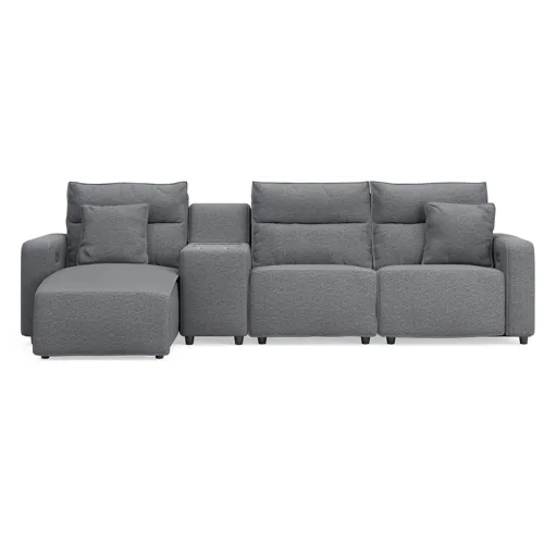 Modmax II 4-Piece Reclining Sectional with Chaise and Console