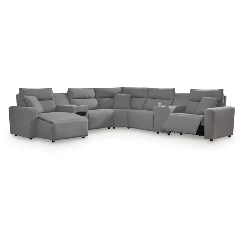 Modmax II 7-Piece Power Reclining Sectional with Chaise and Audio Console