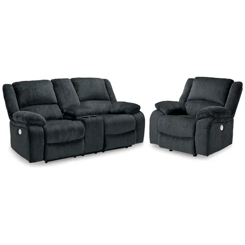 Draycoll Power Reclining Loveseat and Power Recliner