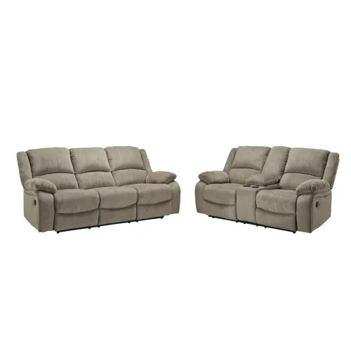 Draycoll Reclining Sofa and Loveseat