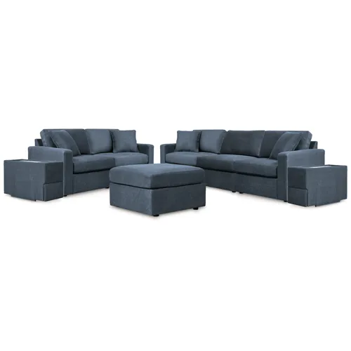 Modmax 4-Piece Sectional Sofa, 3-Piece Sectional Loveseat and Ottoman