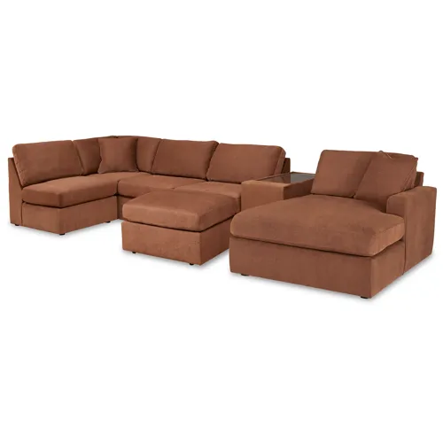 Modmax 6-Piece Sectional with Chaise and Ottoman