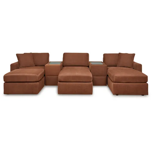 Modmax 5-Piece Sectional and 3 Ottomans