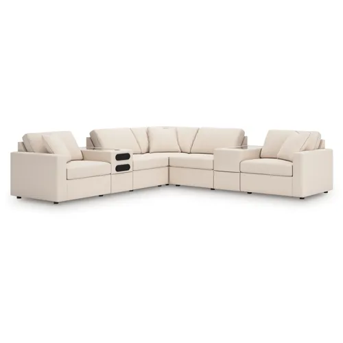 Modmax 7-Piece Balanced Sectional with Audio and Storage Consoles