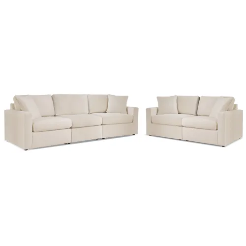 Modmax 3-Piece Sectional Sofa and 2-Piece Sectional Loveseat
