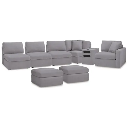 Modmax 6-Piece Sectional and 2 Ottomans