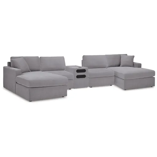 Modmax 5 Piece Sectional with Audio Console