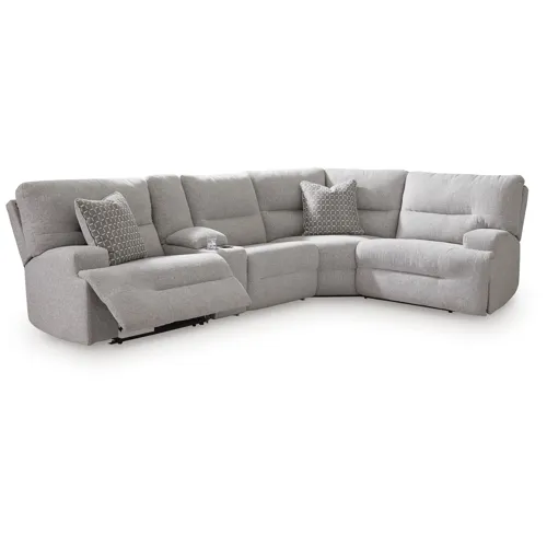Acklen Place 5-Piece Power Reclining Sectional with Storage Console