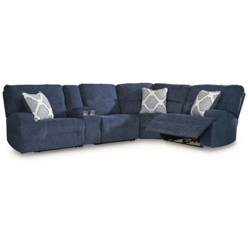 Acklen Place 5-Piece Power Reclining Sectional with Storage Console