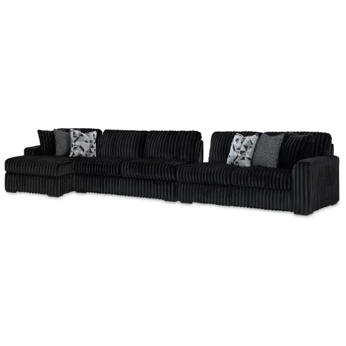Midnight-Madness 3-Piece Sectional with Chaise
