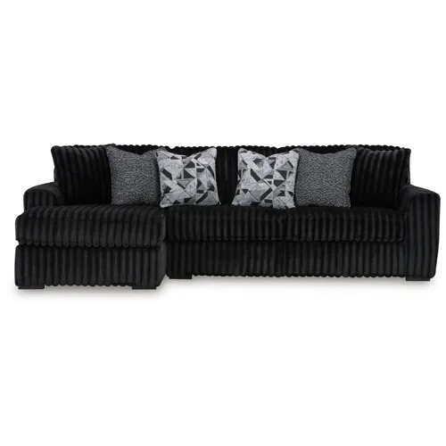 Midnight-Madness 2-Piece Sectional Sofa with Chaise