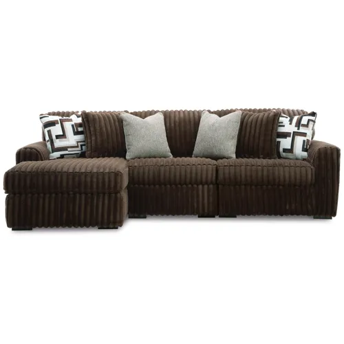 Midnight-Madness 3-Piece Sectional with Chaise