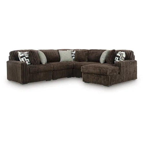 Midnight-Madness 5-Piece Sectional with Chaise