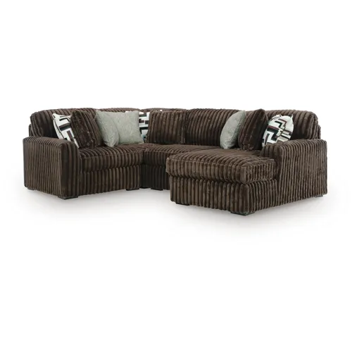 Midnight-Madness 4-Piece Sectional with Chaise
