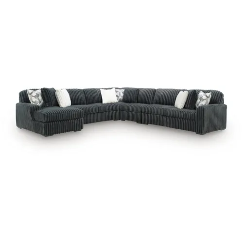 Midnight-Madness 5-Piece Sectional with Chaise