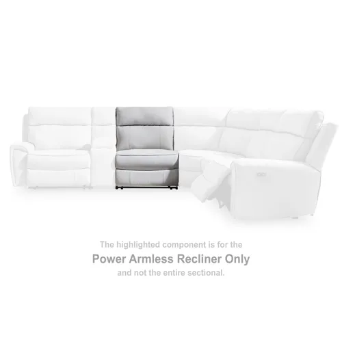 Social Pointe Power Armless Recliner