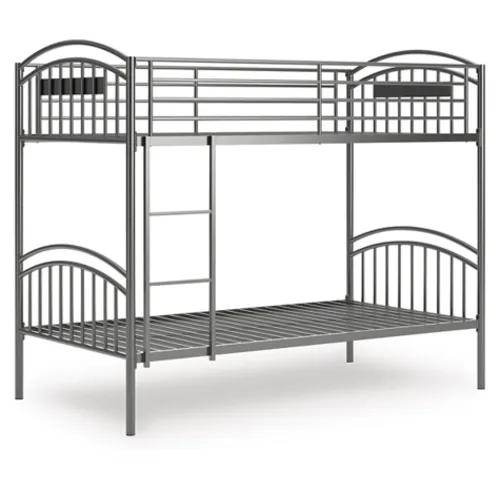 Lanceburg Twin over Twin Bunk Bed with Ladder