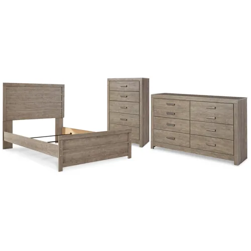 Culverbach Full Panel Bed, Dresser and Chest