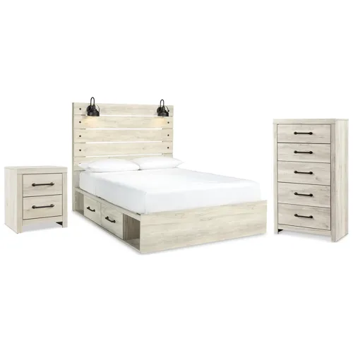 Cambeck Queen Storage Bed, Chest and Nightstand