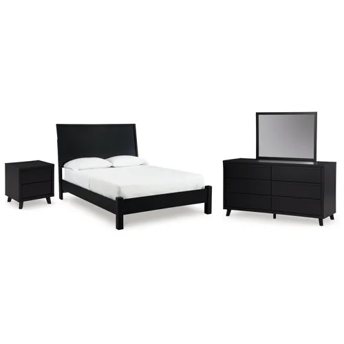 Danziar Queen Panel Bed, Dresser and Mirror