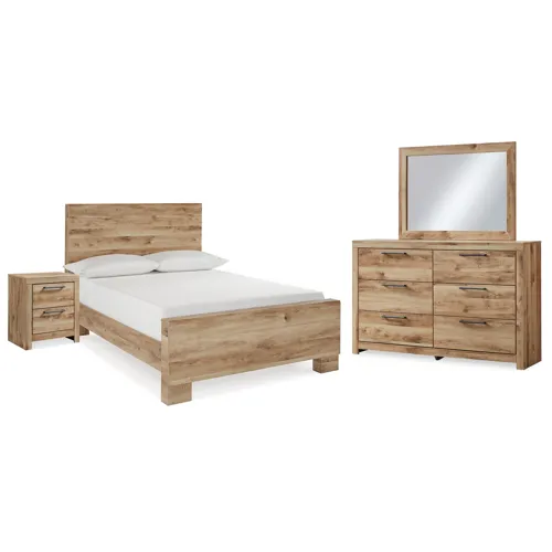 Hyanna Full Panel Bed, Dresser, Mirror and Nightstand