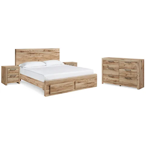 Hyanna Queen Storage Bed, Dresser and 2 Nightstands