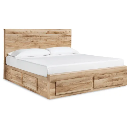 Hyanna Panel Storage Bedwith 2 Under Bed Storage Drawer