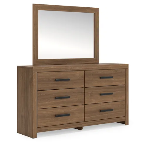 Broachmyn Queen Panel Bed, Dresser, Mirror and Nightstand