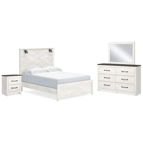 Gerridan Queen Panel Bed, Dresser, Mirror, and Nightstand