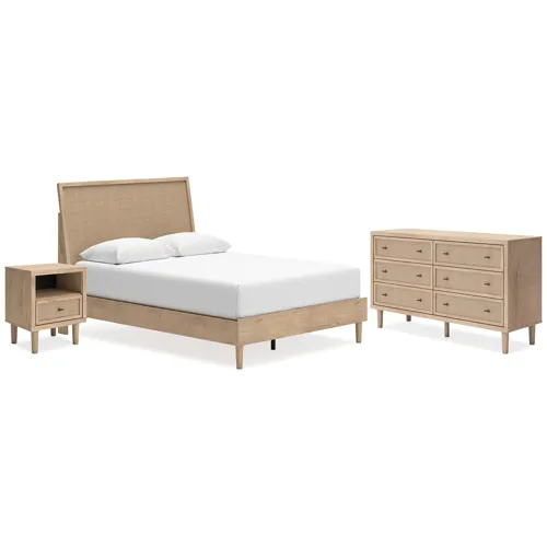 Cielden Queen Panel Bed, Dresser and Nightstand