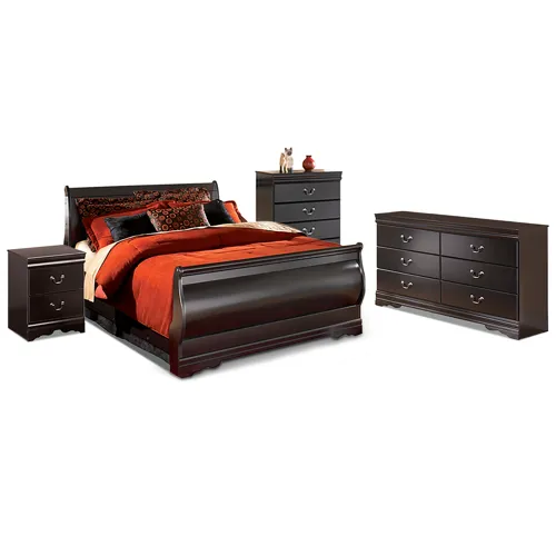 Huey Vineyard Queen Sleigh Bed, Dresser, Chest and Nightstand