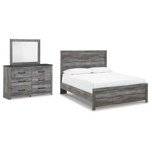 Bronyan Queen Panel Bed, Dresser and Mirror