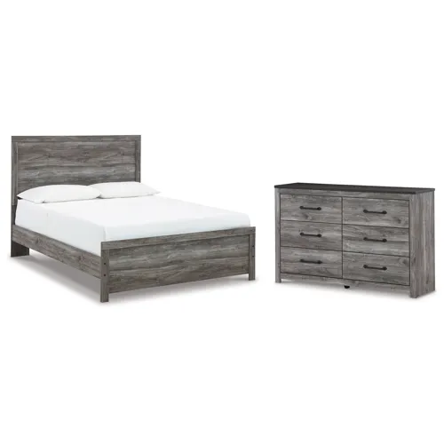 Bronyan Queen Panel Bed and Dresser
