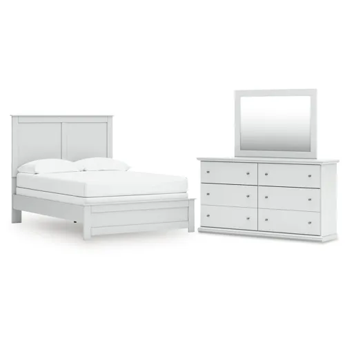 Bostwick Shoals Full Panel Bed, Dresser and Mirror
