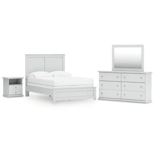 Bostwick Shoals Full Panel Bed, Dresser, Mirror and Nightstand