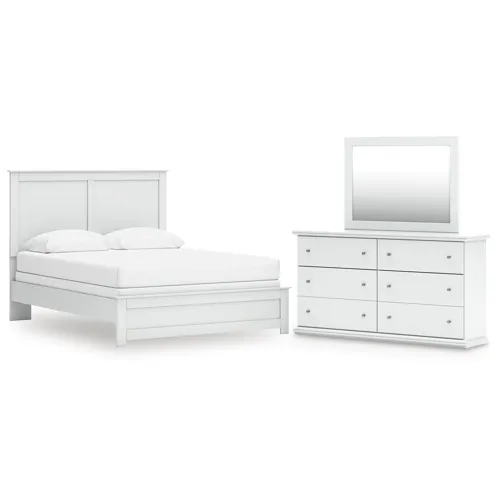 Bostwick Shoals Queen Panel Bed, Dresser and Mirror
