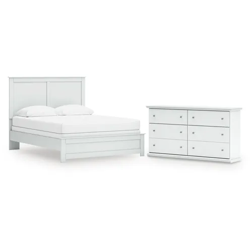 Bostwick Shoals Queen Panel Bed and Dresser